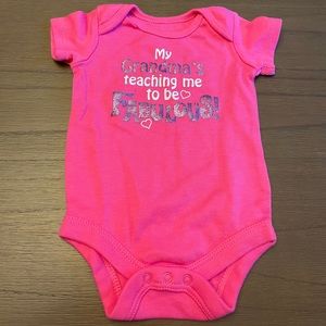 Grandma dedicated bodysuit. Size 0-3 months.